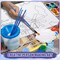140 Pcs 20 Set Pre Drawn Canvas Kit for Painting Craft Sip and Paint Kit for Adults Pre Printed Canvas Painting Favor for Virtual DIY Birthday Gifts Adult's Date Party(Sceneries)